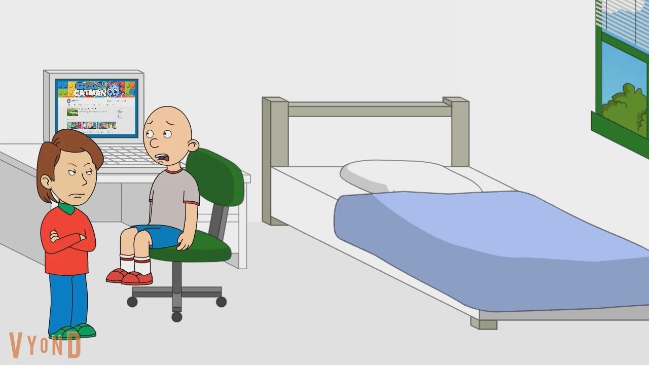 Classic Caillou Fakes Being Sick / Sent To The BND Of Doom Logo / Grounded