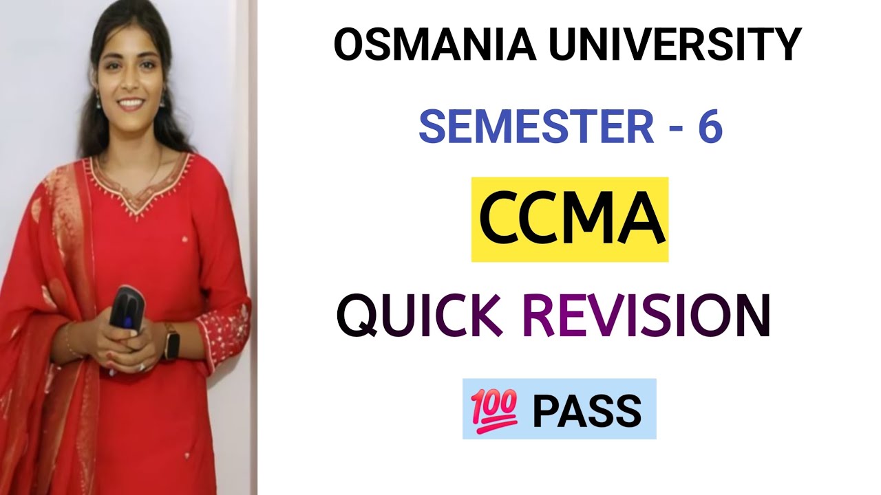 CCMA || COST CONTROL & MANAGEMENT ACCOUNTING || SEM-6 || QUICK REVISION || 💯 TIPS @shivanipallela⁩ 