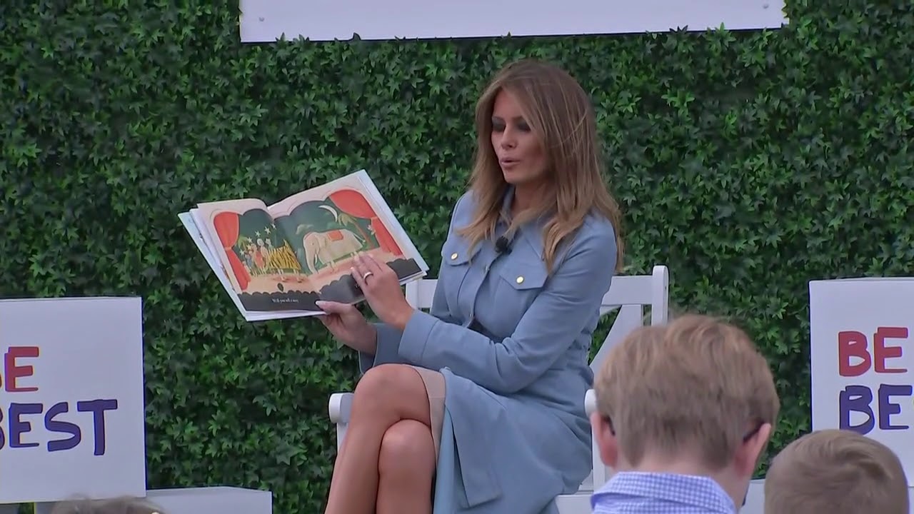 MELANIA TRUMP Reads To Children At 2019 Easter Egg Roll