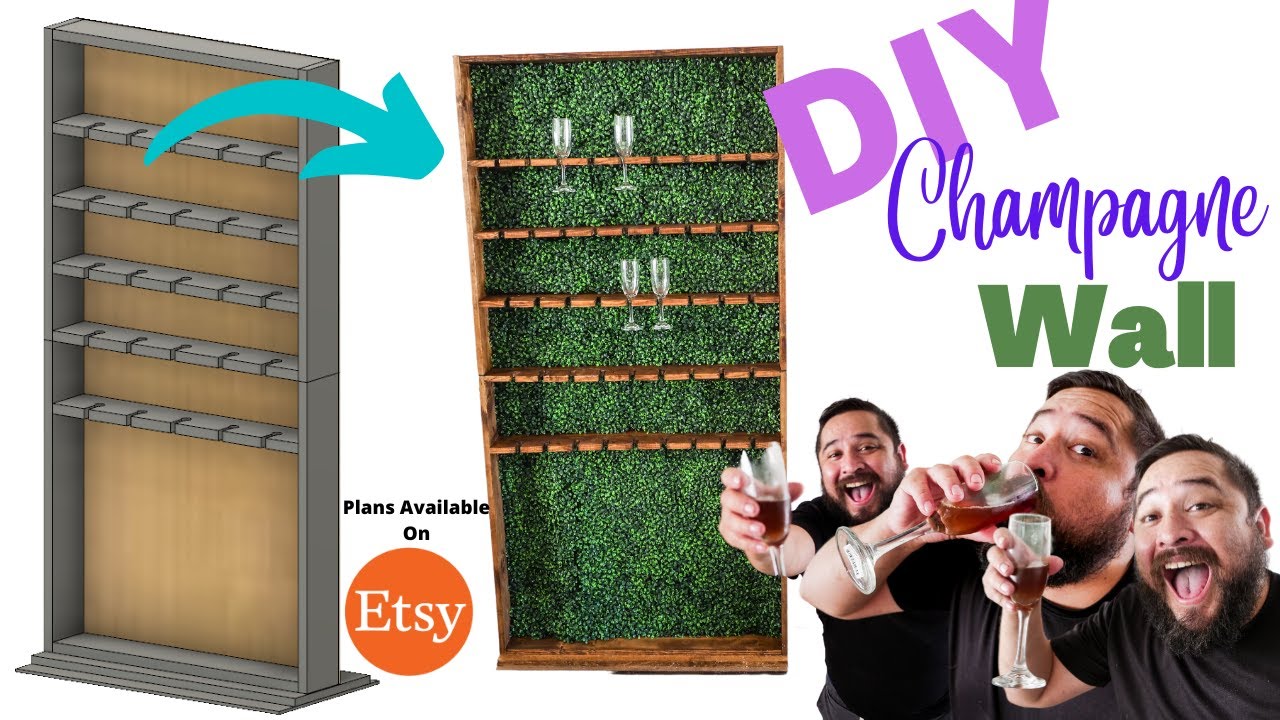 DIY Champagne Wall Backdrop