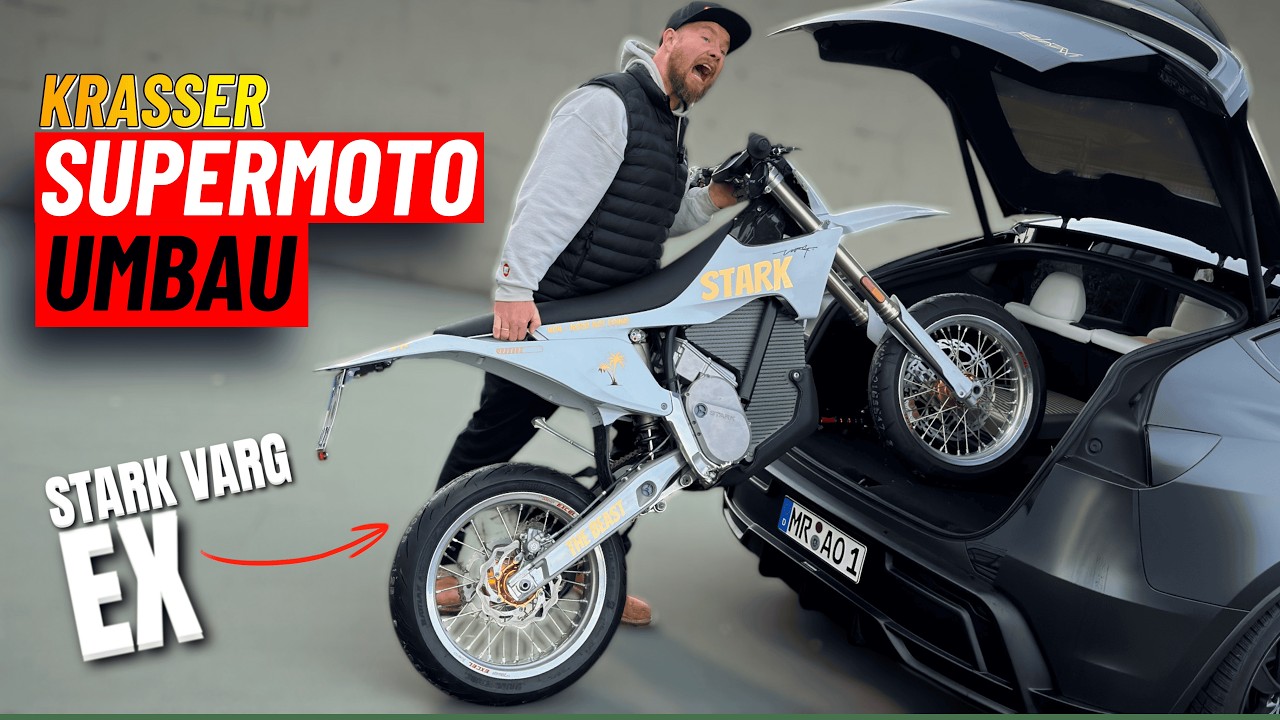 Krasser SUPERMOTO Umbau: STARK VARG EX – besser als die SM? TÜV legal?! | EFIEBER