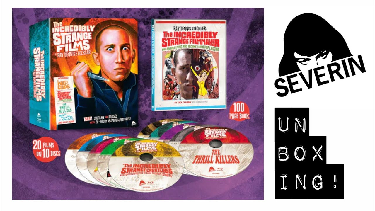 Распаковываем набор Blu-ray «НЕВЕРОЯТНО СТРАННЫЕ ФИЛЬМЫ РЕЯ ДЕННИСА СТЕКЛЕРА» от Severin Films!