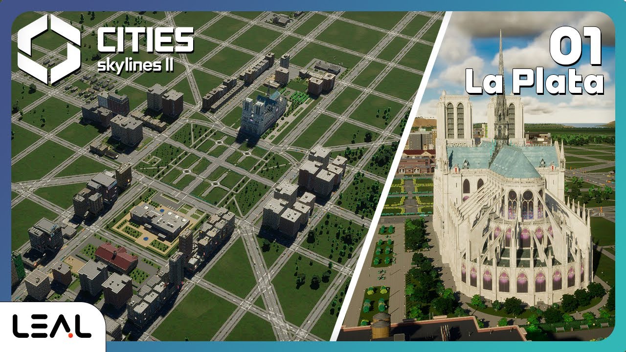 Desafío urbano: La CIUDAD PLANIFICADA de La Plata en Cities Skylines 2