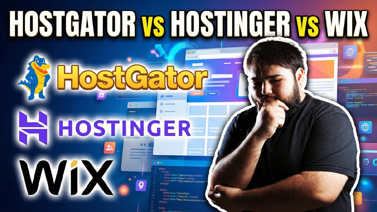 Hostgator, Hostinger ou Wix: Qual melhor criador de sites em 2026