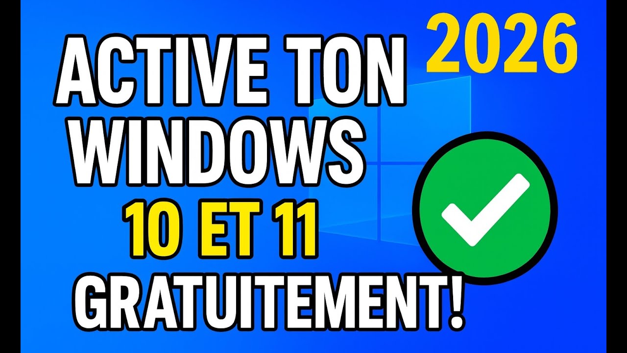 40- ACTIVER Windows 10/11 avec CMD : la m&eacute;thode OFFICIELLE (2026)
