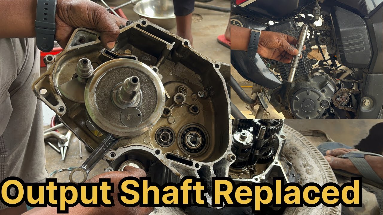 Output Shaft Replacement Yamaha Fz bike | Qasim auto