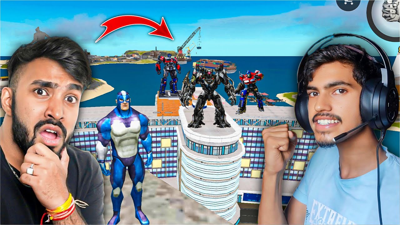 I FOUND TECHNO GAMERZ TRANSFORMER LOCATION | ROPE HERO MAFIA CITY WARS