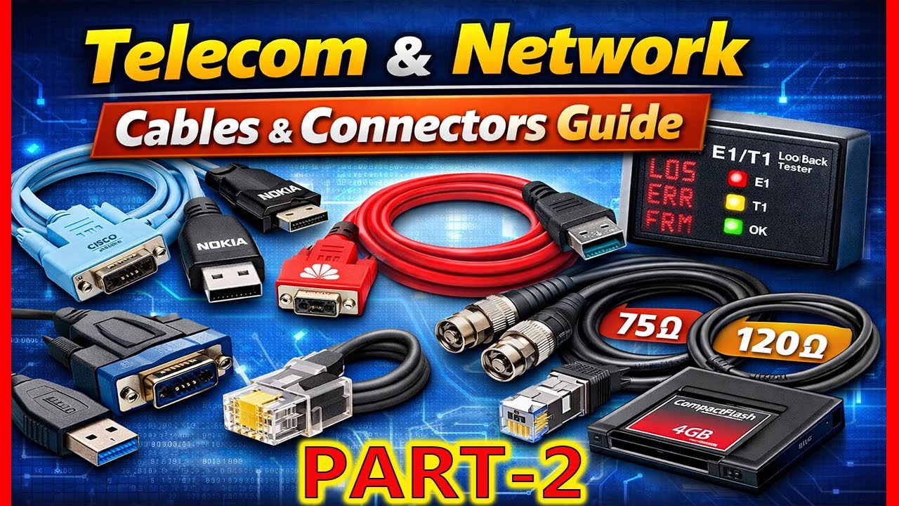 Telecom & Network Cables Explained | Console, Loopback, E1, STM & Ethernet | Complete Guide | Part-2