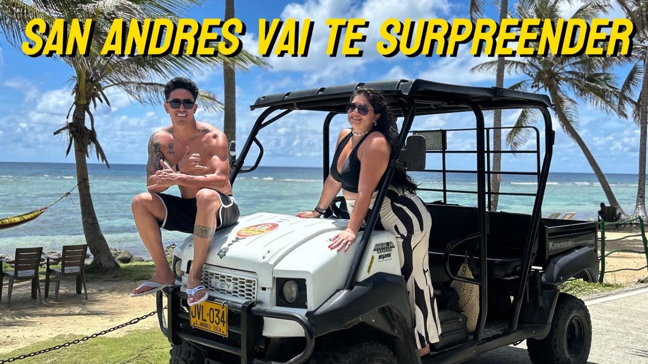 Dirigindo em San Andres no CARIBE🏝️