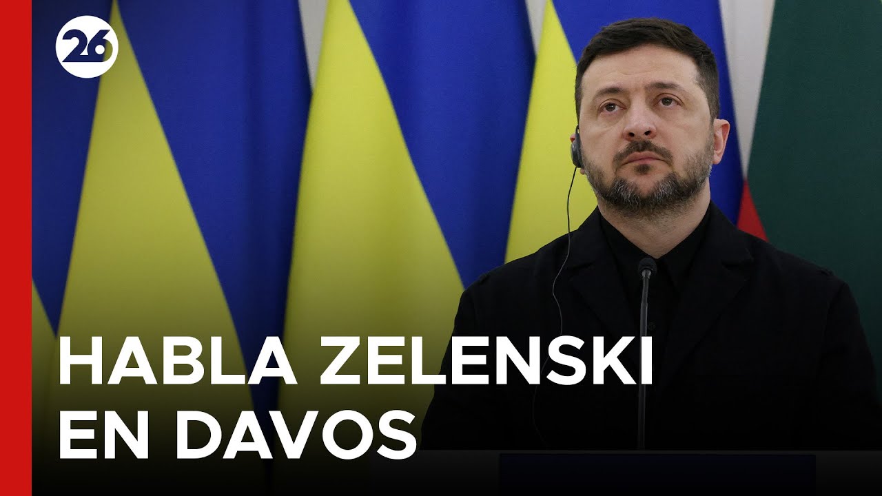 🔴 AHORA - DAVOS | Zelenski responde preguntas al margen del foro económico mundial