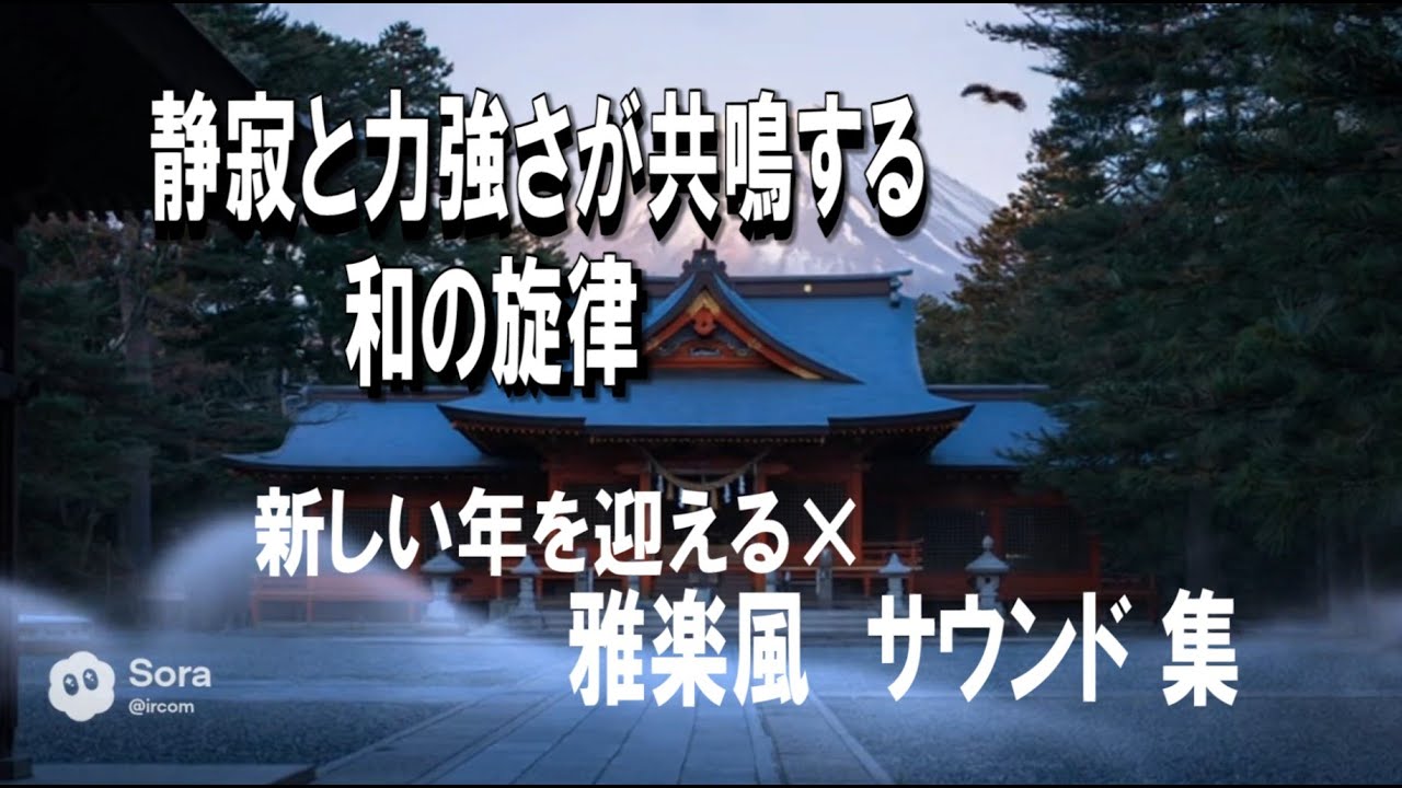 [ 和風BGM ] 新しい年を迎える神聖なひととき | 心を整える雅楽風サウンド集