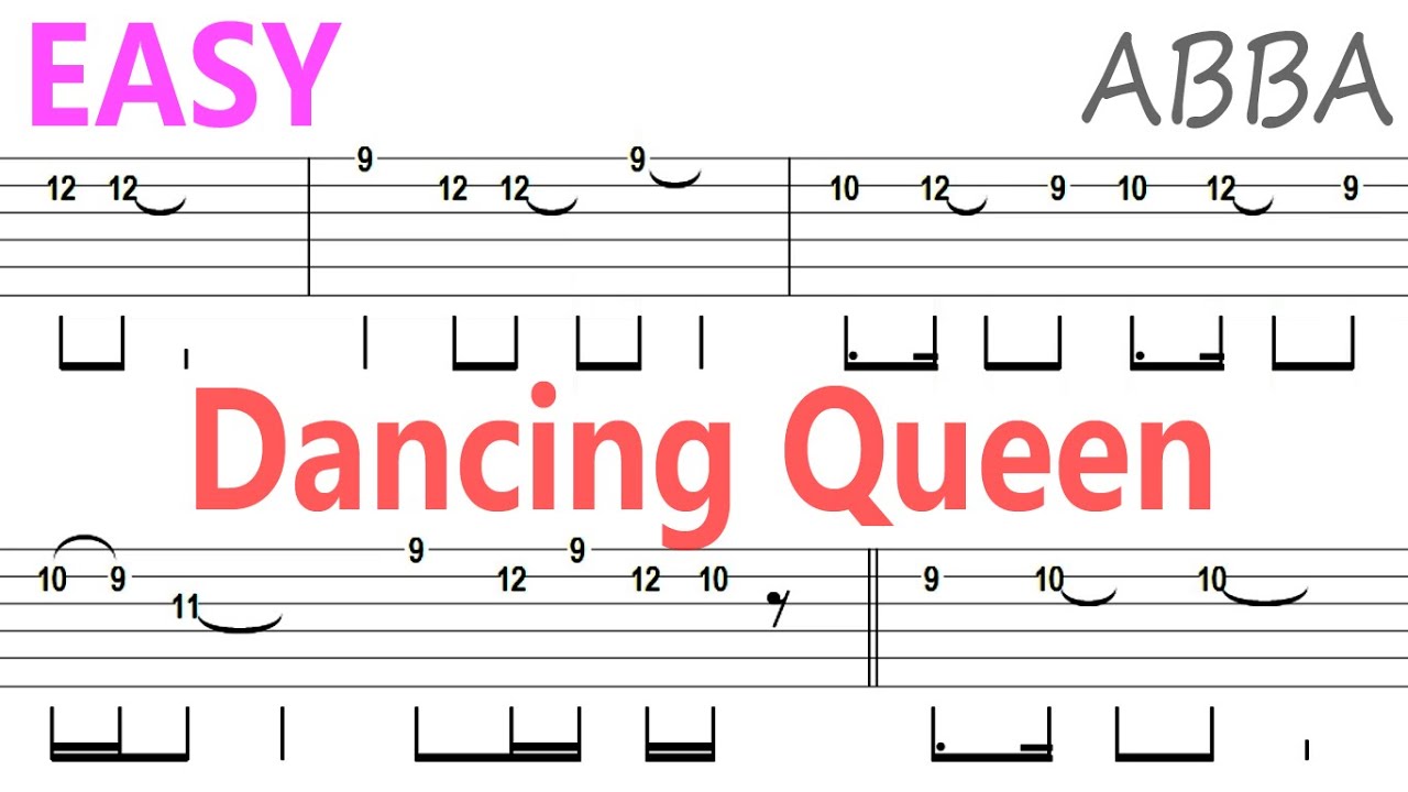 ABBA - Dancing Queen / Guitar Solo Tab+BackingTrack