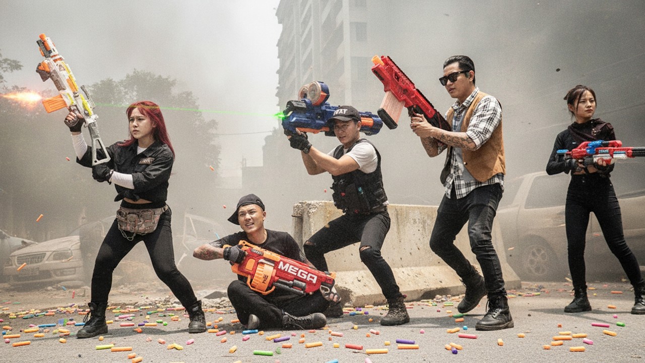 LTT Game Nerf Guns: SEAL X противостоит Shadowclave в элитной миссии Nerf Guns Crime