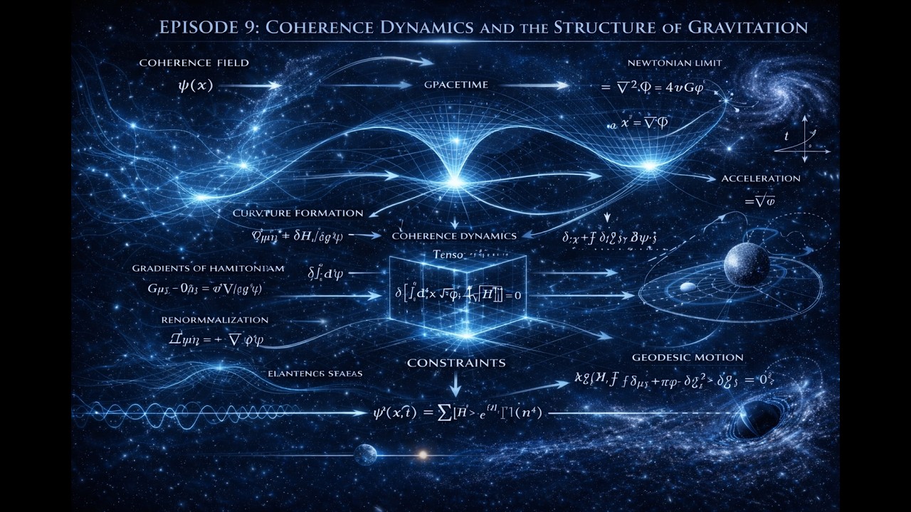 S1E9   Coherence Dynamics and the Structure of Gravitation