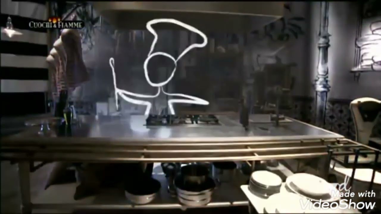 prima sigla apertura La7d programma televisivo di cucina Italiano cuochi e fiamme di Simone Rugiati