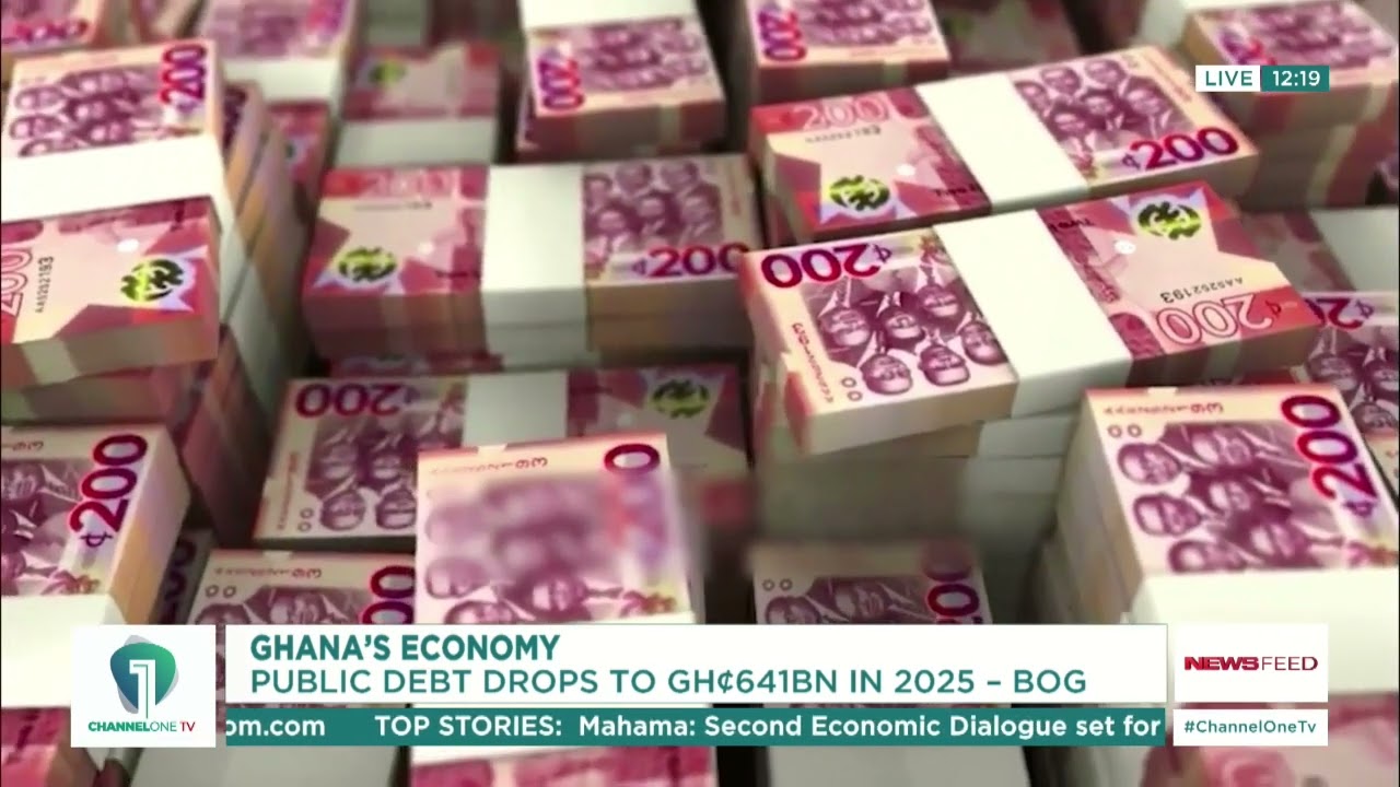 Ghana’s Public Debt Drops to GHC 641B in 2025 – BoG Report