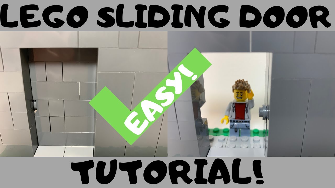 How to Build a Sliding Door in LEGO! (EASY) LEGO Tutorial!