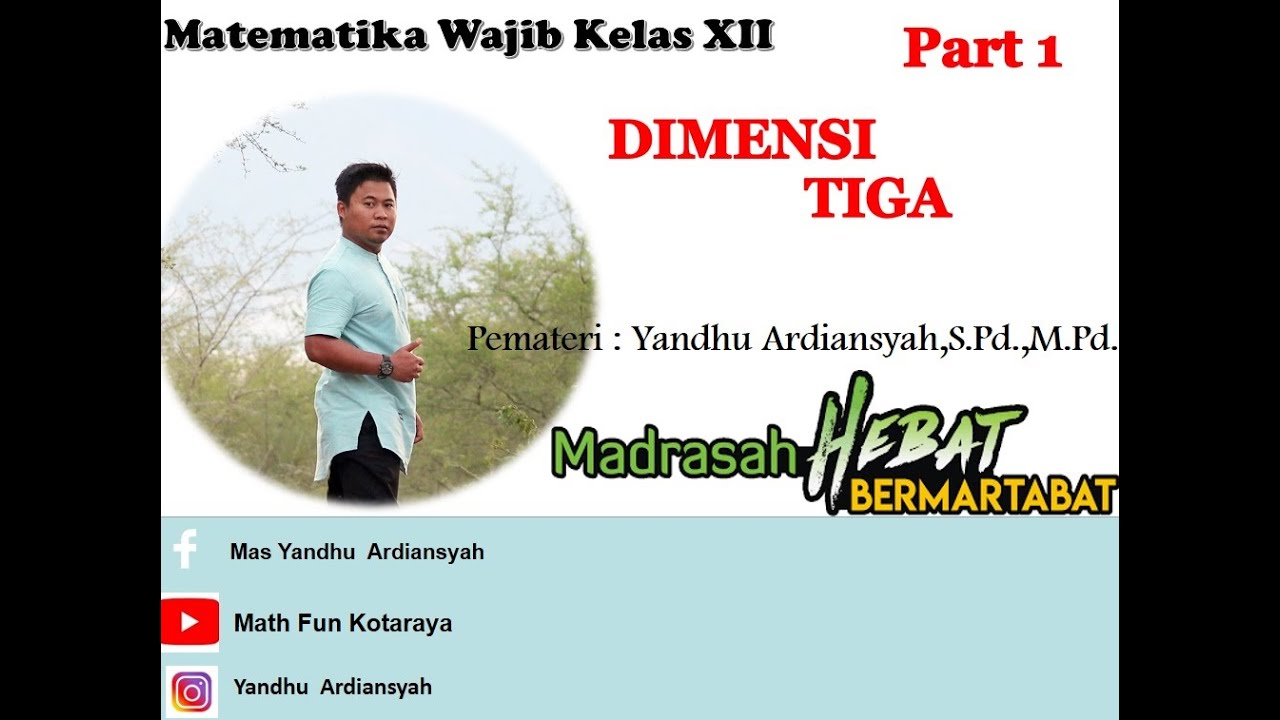 DIMENSI TIGA  SMA KELAS XII
