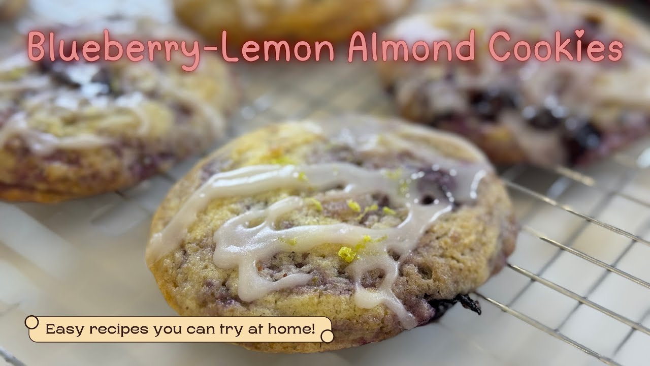 Blueberry-Lemon Almond Cookies 🍋 Cookies are made of butter and love ❤️ 