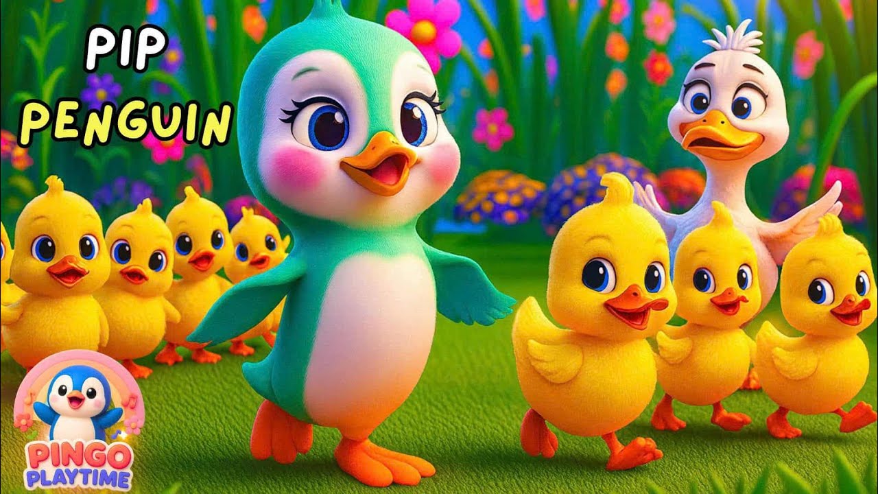 🎶 Pip’s Dancing Meadow Song | Fun Kids Song | Pingo Playtime TV 🐧🌼✨