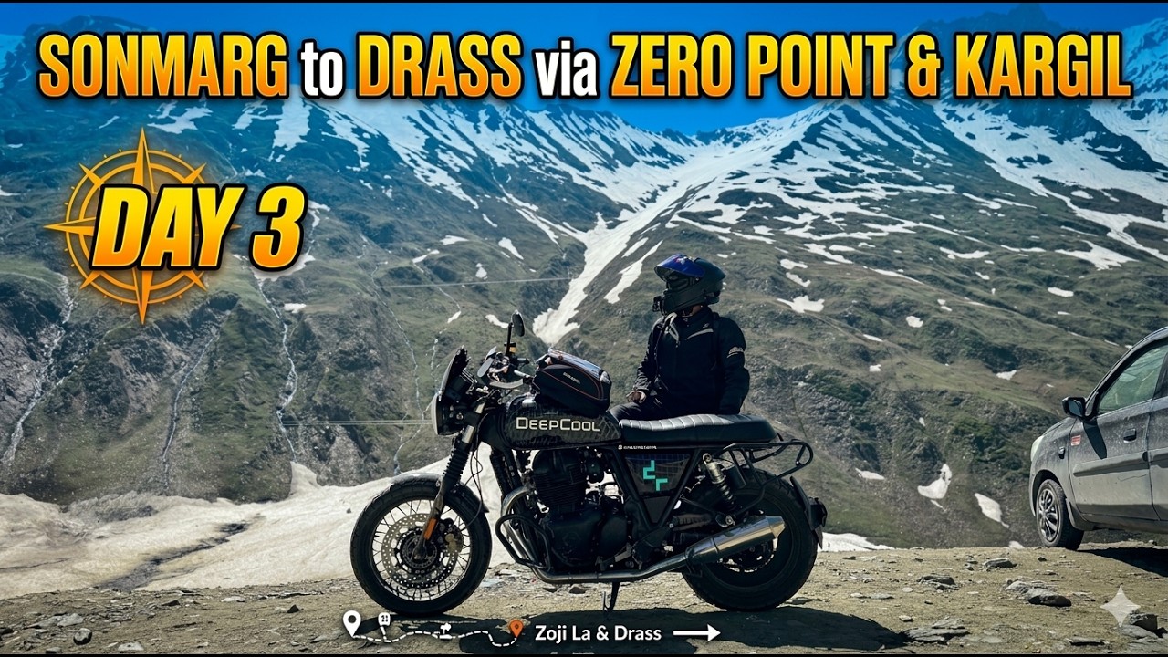 Sonmarg to Drass via Zero Point & Kargil | Leh Ladakh Bike Trip 2026 | Day 3