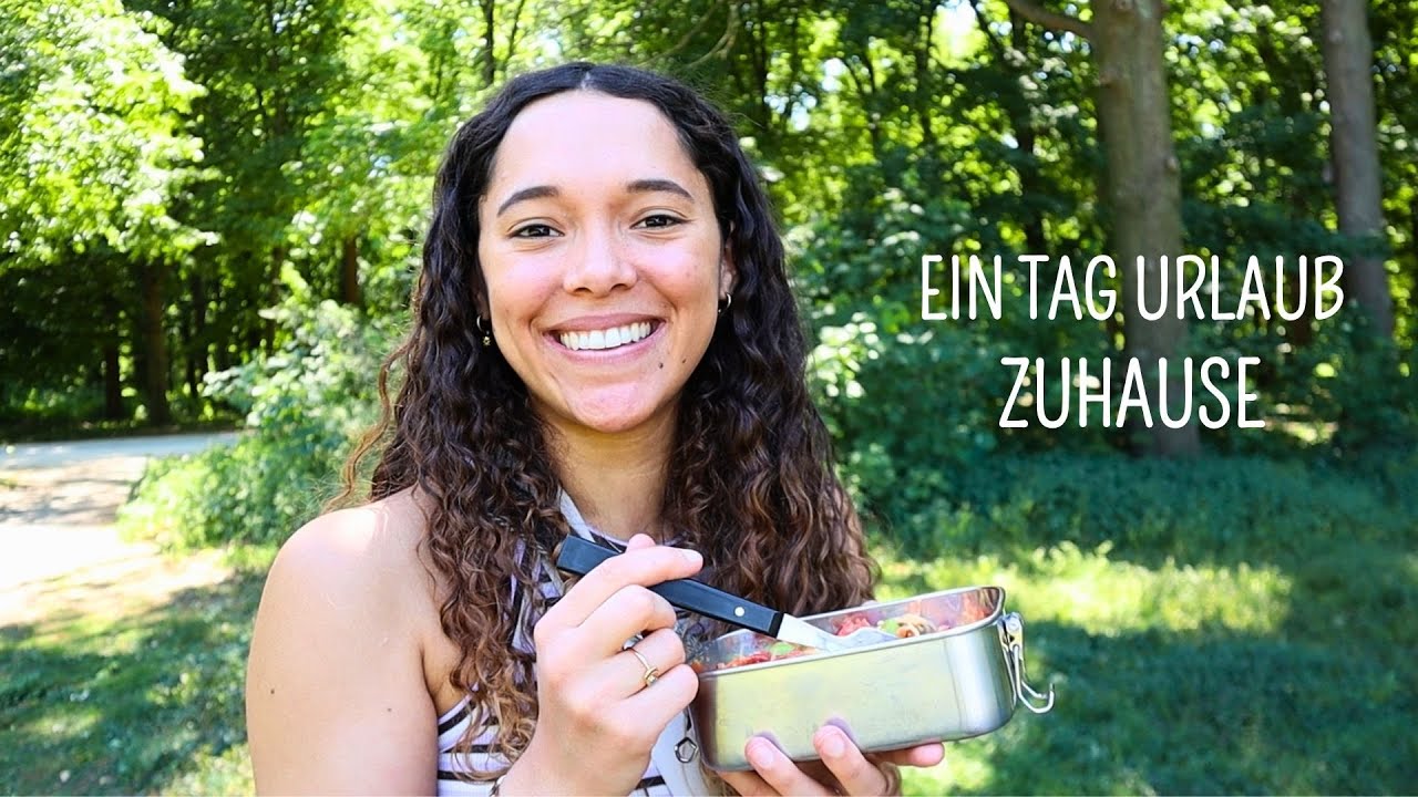 SLOW LIVING VLOG | Urlaub zuhause | Ein ruhiger Tag in Berlin | Wochenmarkt, Park, H&auml;keln und Kochen
