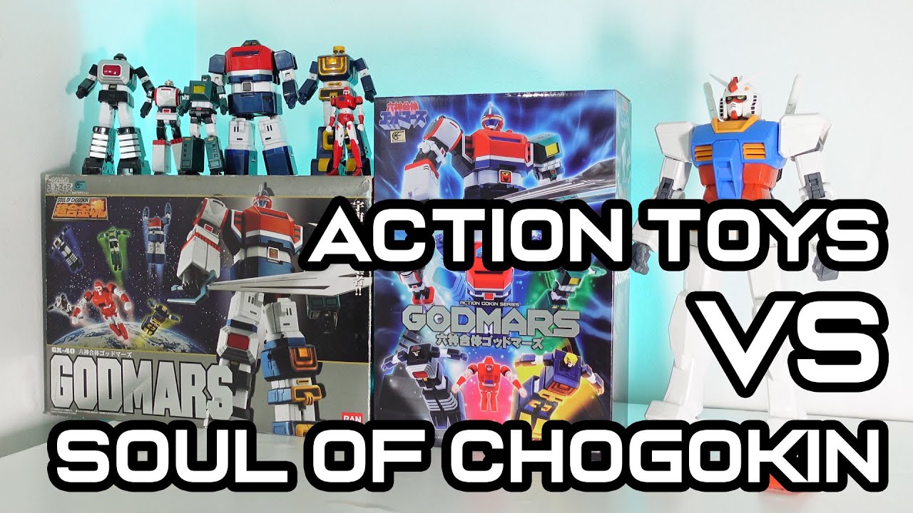 GodMars Soul of Chogokin vs Action Toys