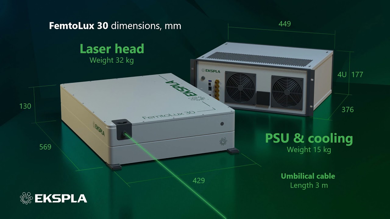 EKSPLA - Reliability Redefined a New 30W Femtosecond &ldquo;dry&rdquo; Laser with Zero Periodical PHOTONICS+2021