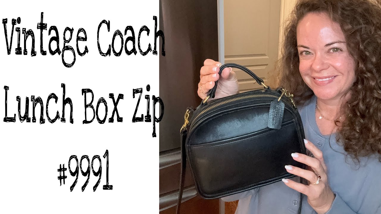 Vintage Coach Lunch Box Zip Bag Talk #9991
