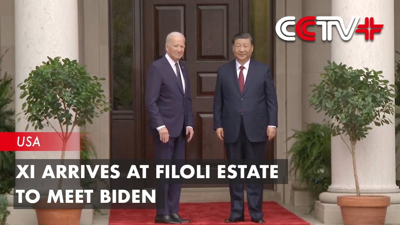 Xi Arrives at Filoli Estate to Meet Biden