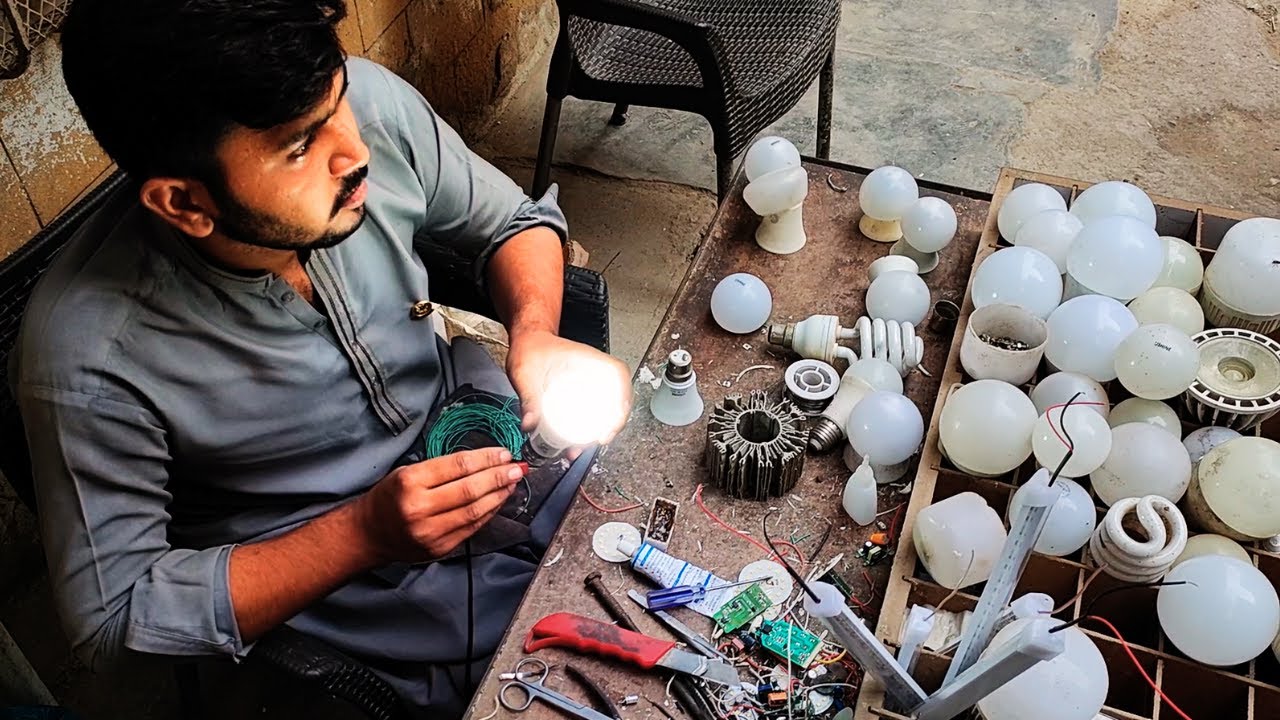 Repairing Energy Saver Bulbs: Save Energy and Money | How to Repair Energy Saver Bulb | Under Making