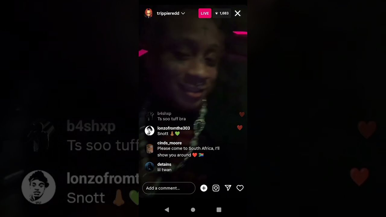 Trippie Redd ig live April 27 2024 Rip Chris