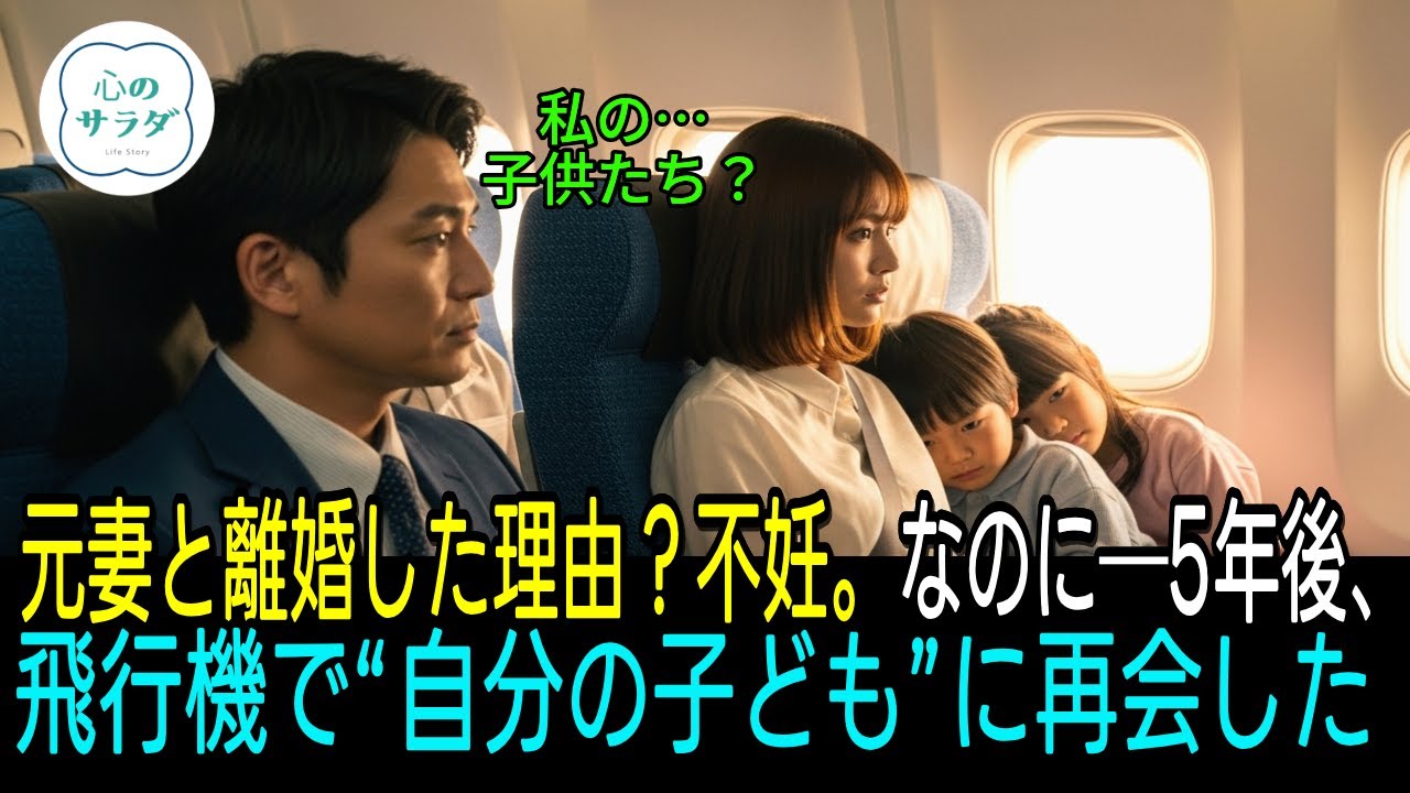 元妻と離婚した理由？不妊。なのに──5年後、飛行機で“自分の子ども”に再会した #シニアの物語 #感動実話 #家族ドラマ #人生ストーリー #心に響く話