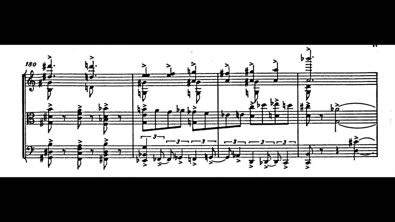 Alfred Schnittke - String Trio (w/ score) (1985)