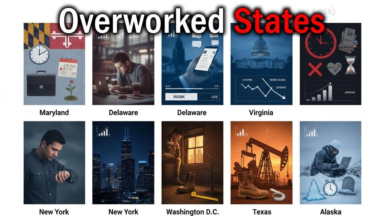 7 U.S. States Where People Work the Longest Hours (and Live Less)