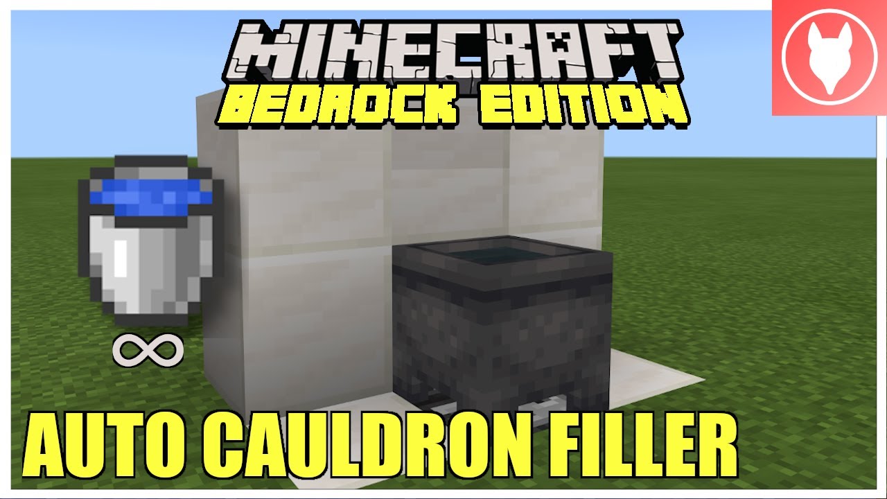 Minecraft Bedrock - Automatic Cauldron Filler [Infinite Water] (Xbox/PS4/MCPE/Windows 10/Switch)