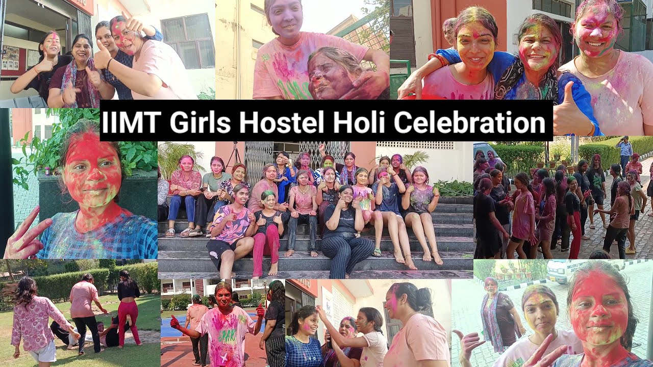 IIMT Girls Hostel Holi Celebration|| Greater Noida|| Girls Group 