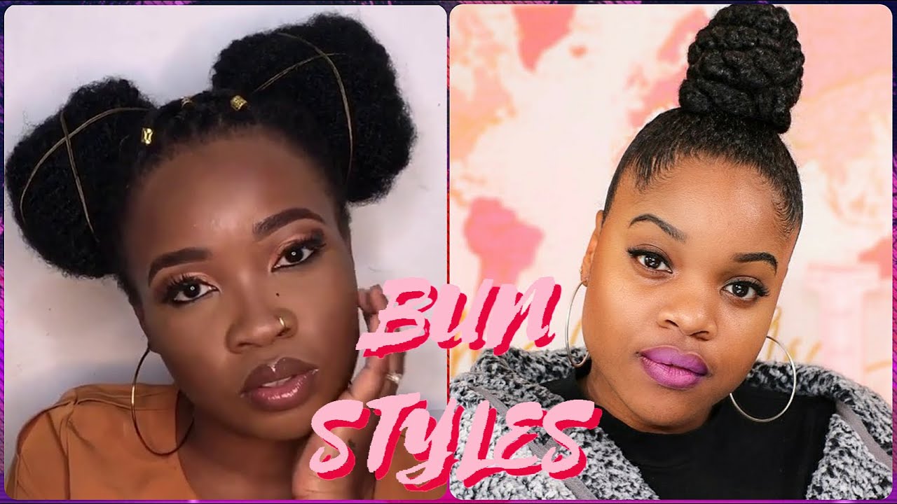 ✨💯Bomb Bun Hairstyles For Natural Hair-PROTECTIVE HAIRSTYLES COMPILATION 2020 (#3)💙💙
