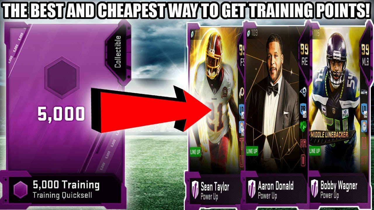 THE BEST AND CHEAPEST WAY TO GET TRAINING POINTS! CHEAP TRAINING! | MADDEN 19 ULTIMATE TEAM