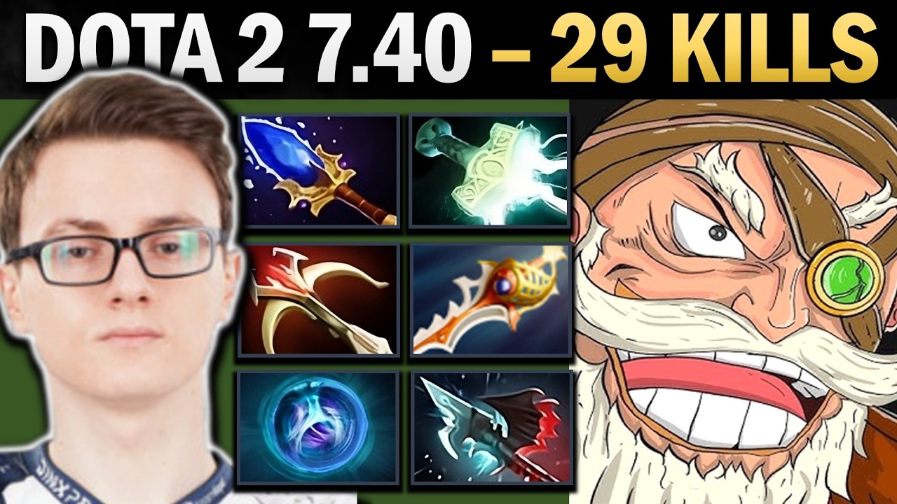 Sniper Pro Mid with 29 Kills and Rapier - Dota 7.41