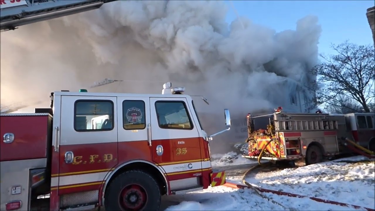 Cincinnati Scene Video - 2 Alarm Fire - West Price Hill
