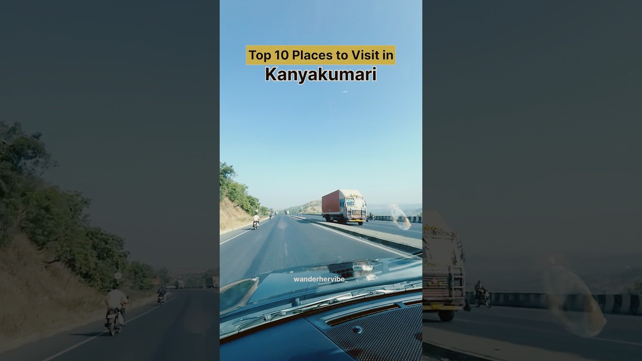 10 places to visit in Kanyakumari 🚘❤️ #shorts #kanyakumari #tamilnadu #travel #ytshorts #tourist
