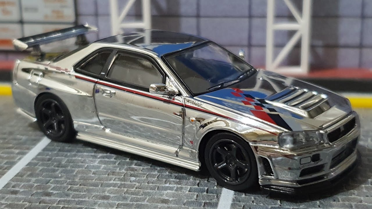 Nissan Skyline GT-R (R34) Nismo R-Tune Silver Chrome / INNO64 Unboxing