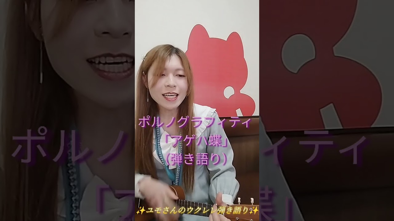 🌟ポルノグラフィティさんの「アゲハ蝶」🦋（フルバージョン（間奏部分長いので少し短くしました!））ユモさんのウクレレ弾き語り✨