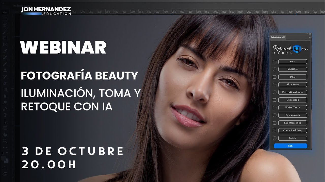Fotografía BEAUTY : Iluminación, Toma y Retoque con Inteligencia Artificial ¡EN DIRECTO!