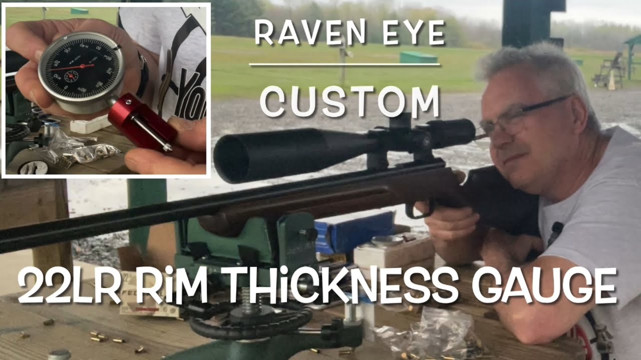 Raven eye custom 22lr rim thickness gauge testing federal auto match in my Anschutz 64mp
