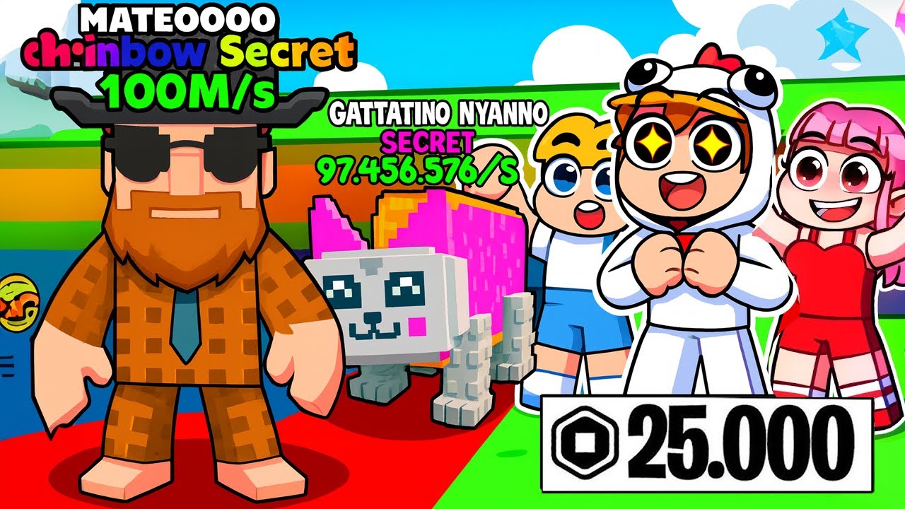 J'ai Utilisé la CHANCE x9999 pour Avoir TOUS les NOUVEAUX BRAINROTS SECRETS de ROBLOX !