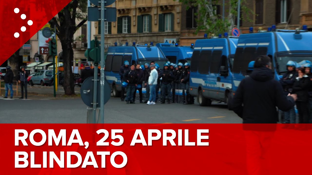 LIVE Roma, 25 Aprile blindato a Porta San Paolo per iniziative comunità ebraica e antagonisti