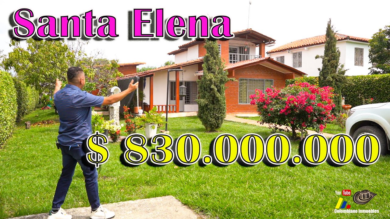 Casa Campestre en Venta en Santa Elena - El Cerrito con Piscina, Árboles Frutales, Aljíbe🌳🏠