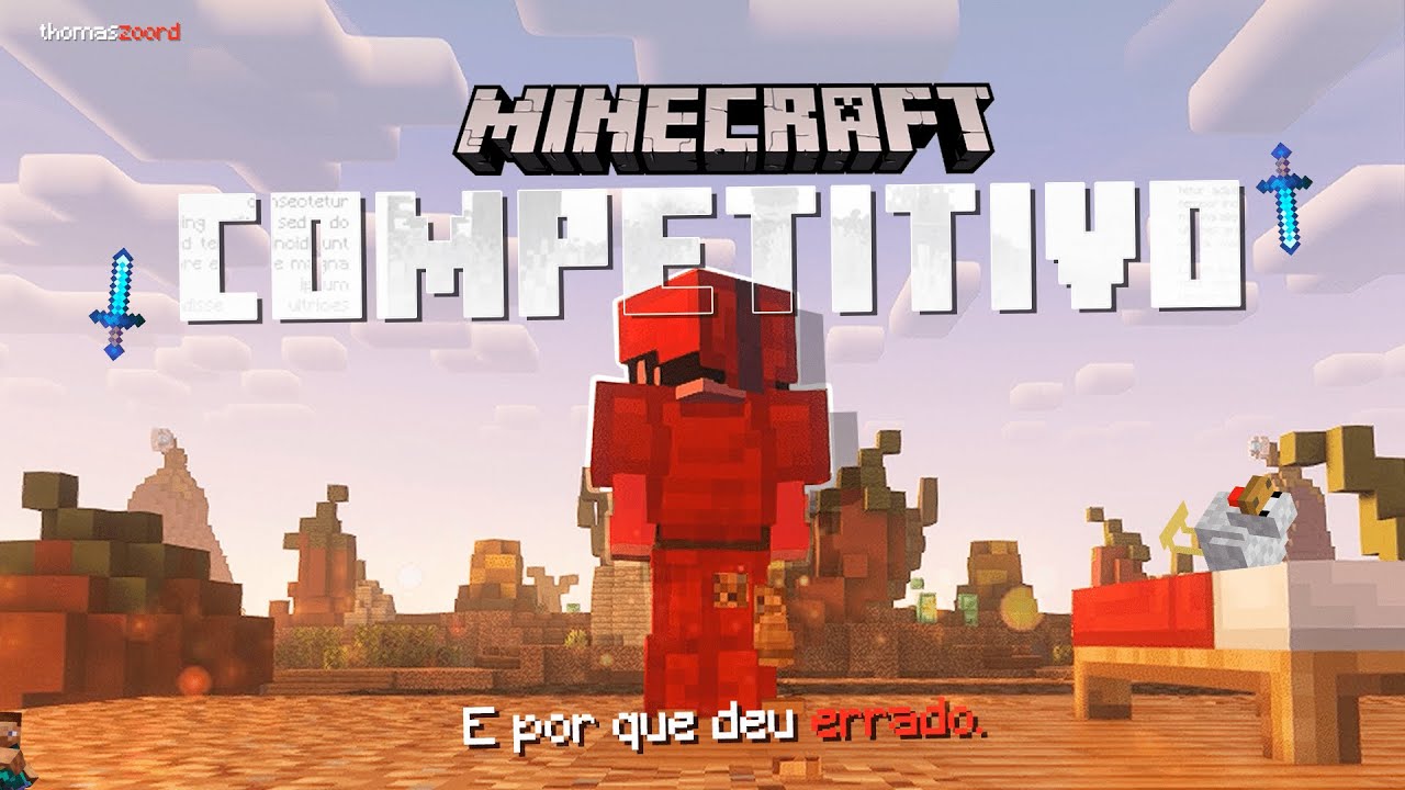 Por que o COMPETITIVO de Minecraft deu ERRADO?
